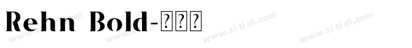 Rehn Bold字体转换